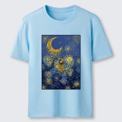 Tokyo-Tiger Van Gogh Vibes With Sunflower Boat Classic T-Shirt