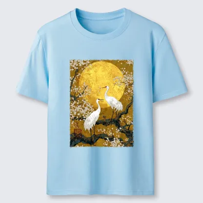 Tokyo-Tiger Traditional Japanese Crane Art Classic T-Shirt