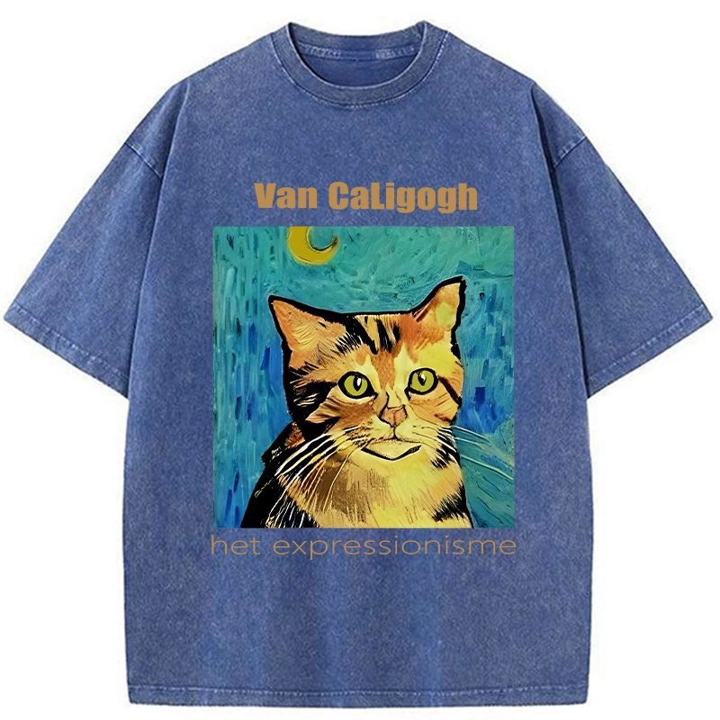 Tokyo-Tiger Van Caligogh Washed T-Shirt