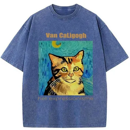 Tokyo-Tiger Van Caligogh Washed T-Shirt