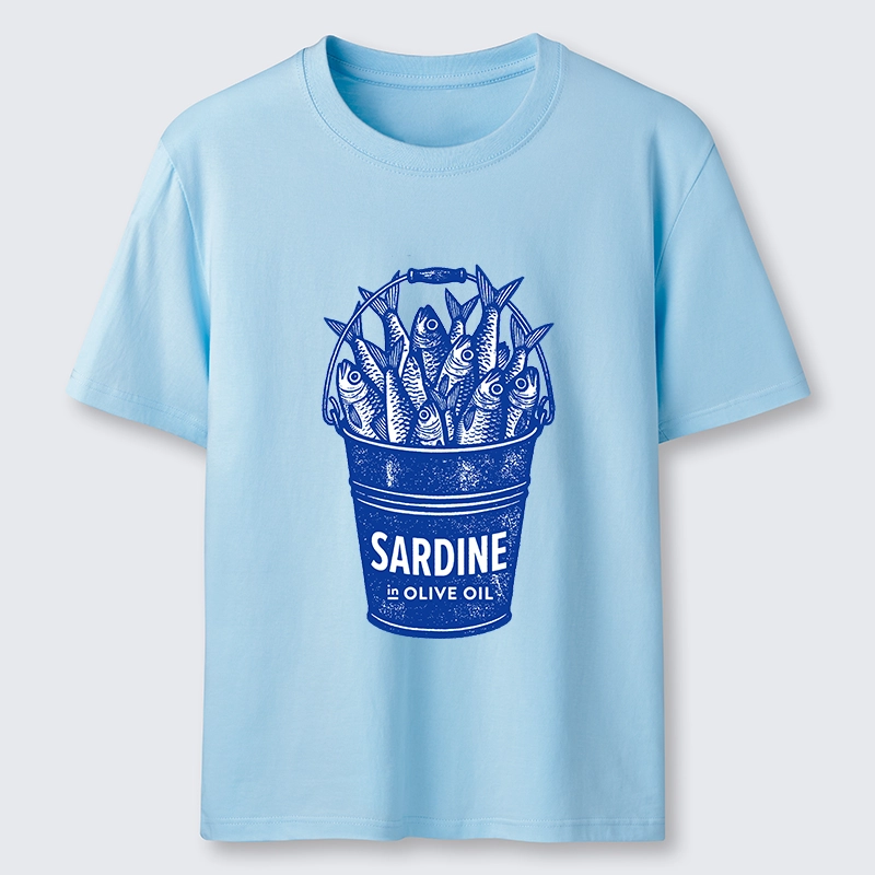 Tokyo-Tiger Vintage Bucket Full Of Fresh Sardines Classic T-Shirt