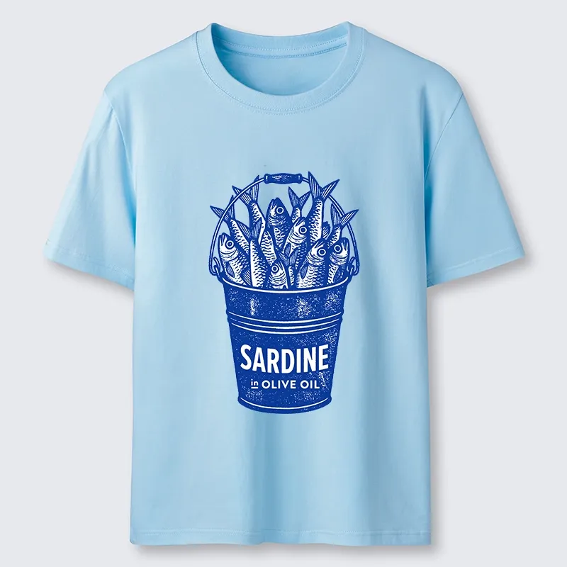 Tokyo-Tiger Vintage Bucket Full Of Fresh Sardines Classic T-Shirt