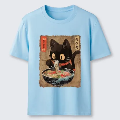 Tokyo-Tiger Ramen Cat Living Its Best Life Classic T-Shirt
