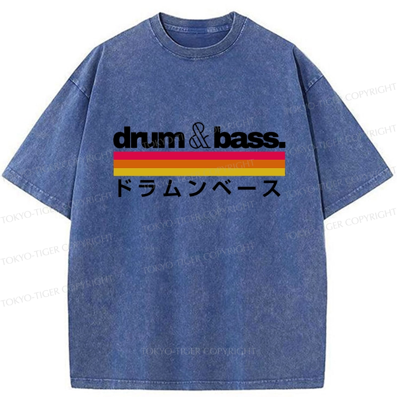 Tokyo-Tiger Japan Drum And Bass Washed T-Shirt