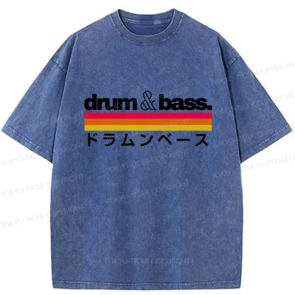 Tokyo-Tiger Japan Drum And Bass Washed T-Shirt