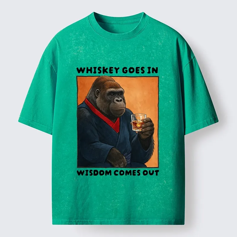 Tokyo-Tiger Whiskey In Wisdom Out Maybe Washed T-Shirt Sale