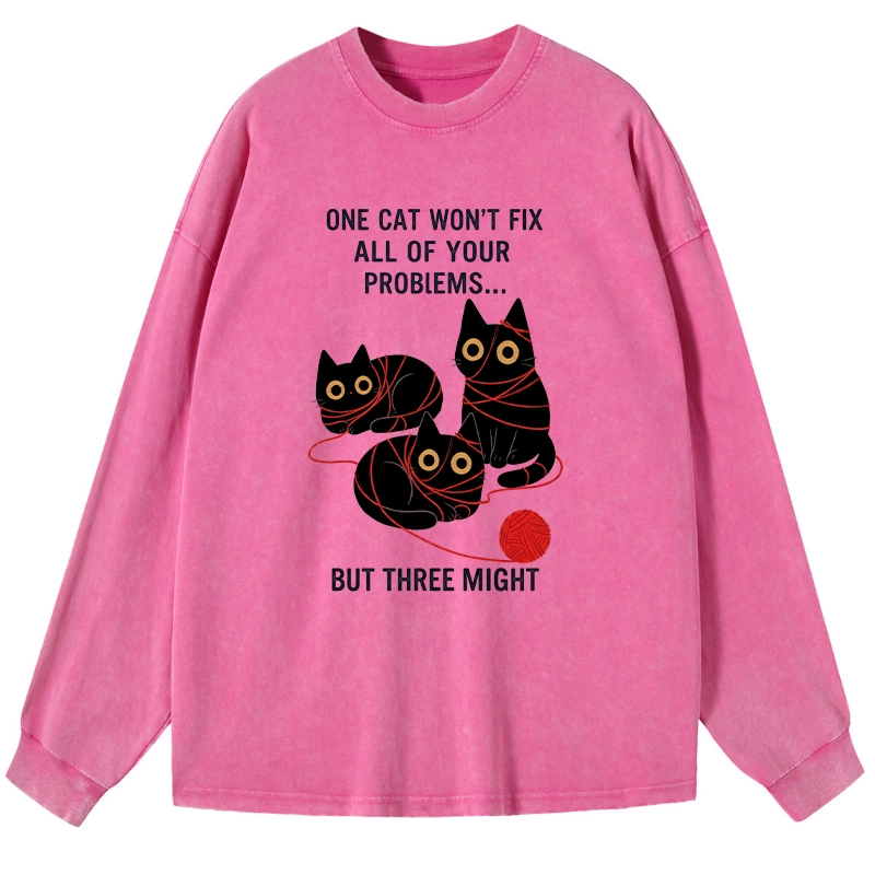 [Copy]Tokyo-Tiger Aesthetic Yellow And Black Bird Washed Long Sleeve T-Shirt