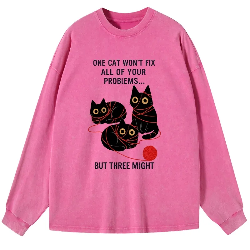[Copy]Tokyo-Tiger Aesthetic Yellow And Black Bird Washed Long Sleeve T-Shirt