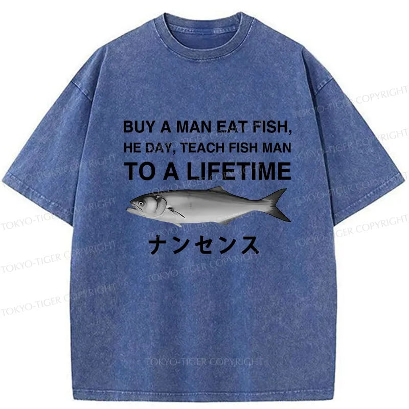 Tokyo-Tiger Funny To A Lifetime Washed T-Shirt