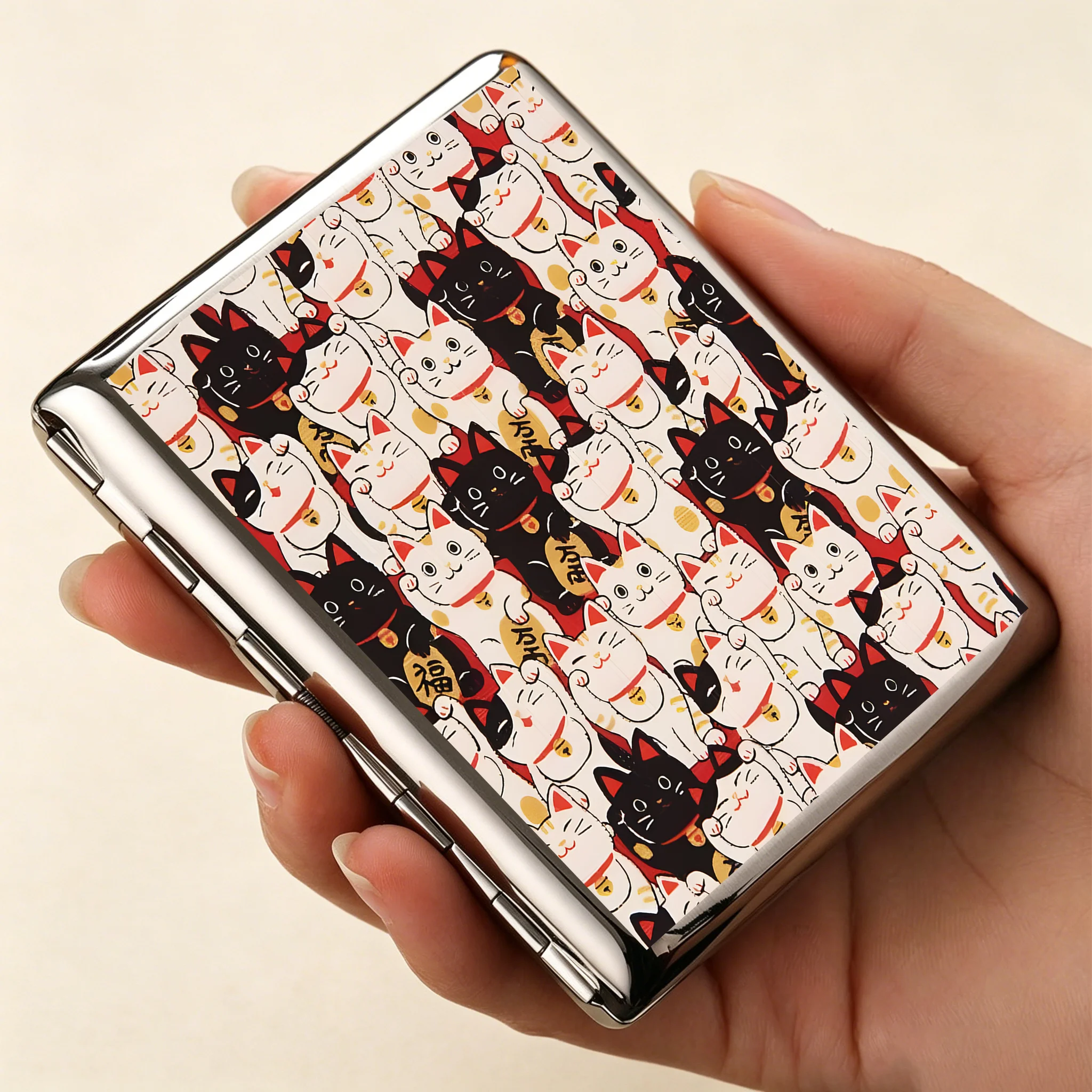 Tokyo-Tiger Lucky Cat Cigarette Case