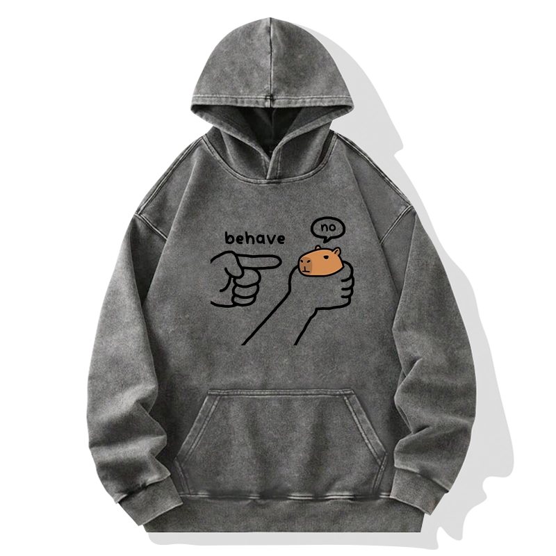 Tokyo-Tiger Dishonest Capybara Washed Hoodie