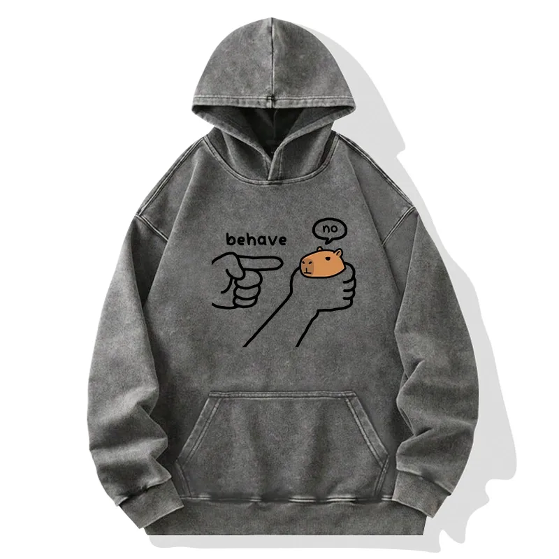 Tokyo-Tiger Dishonest Capybara Washed Hoodie