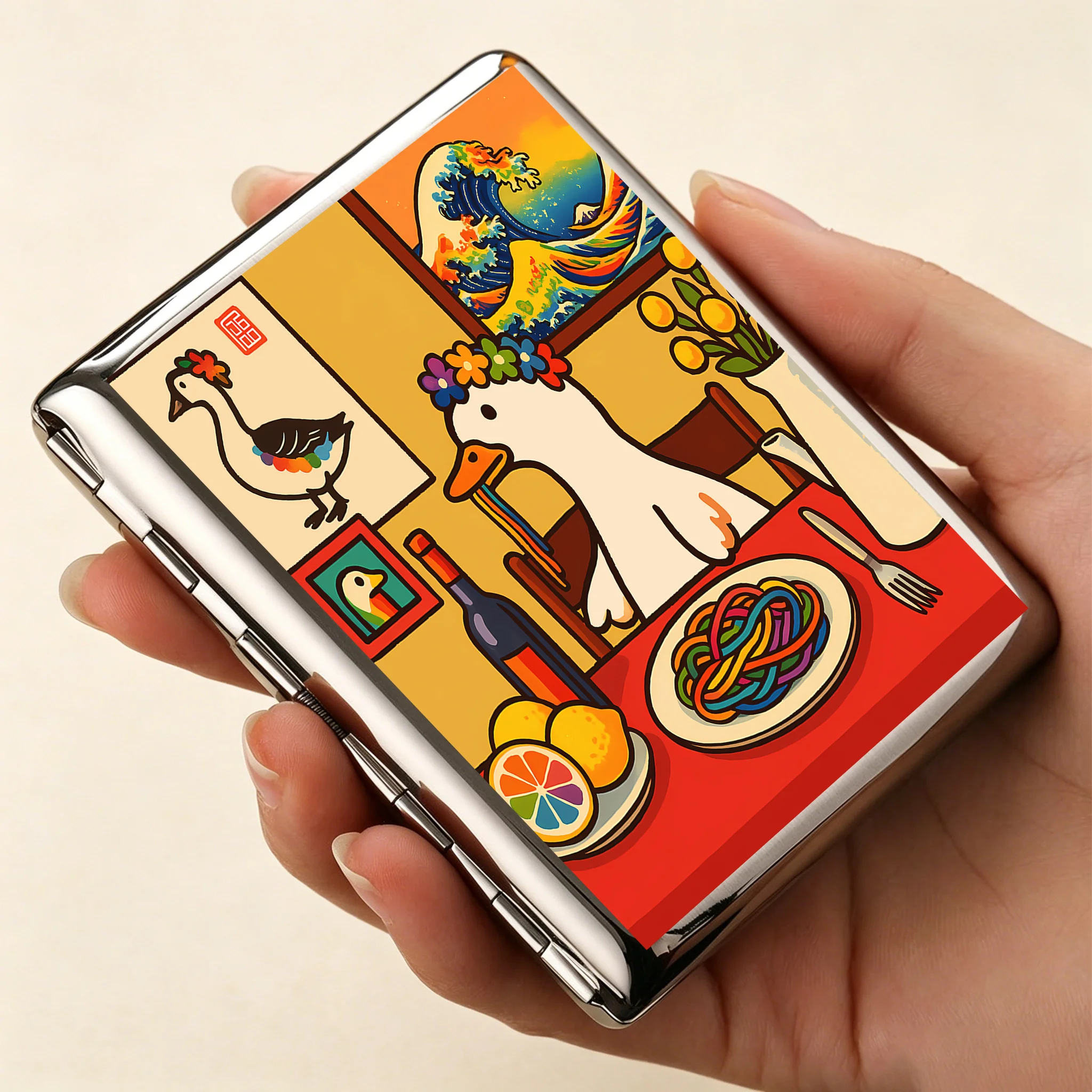 Tokyo-Tiger More Spaghetti Less Upsetti Goose Cigarette Case