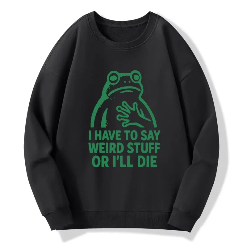 Tokyo-Tiger Weird Frog Funny Meme Classic Sweatshirt
