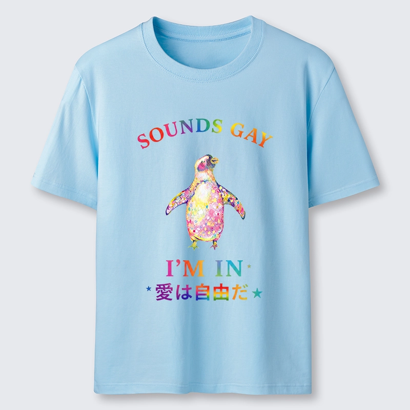 Tokyo-Tiger Colorful Penguin Stands For Free Love Classic T-Shirt