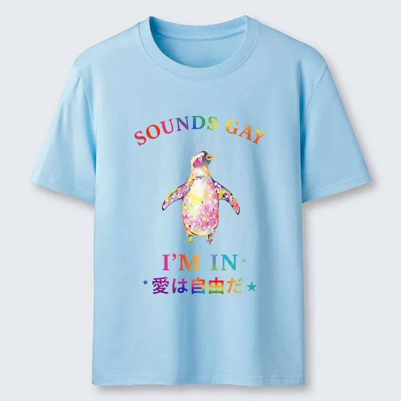 Tokyo-Tiger Colorful Penguin Stands For Free Love Classic T-Shirt
