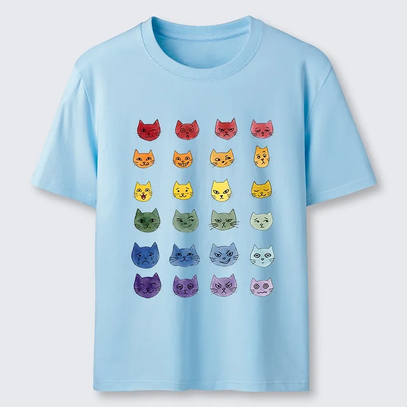 Tokyo-Tiger Watercolor Rainbow Cat Classic T-Shirt