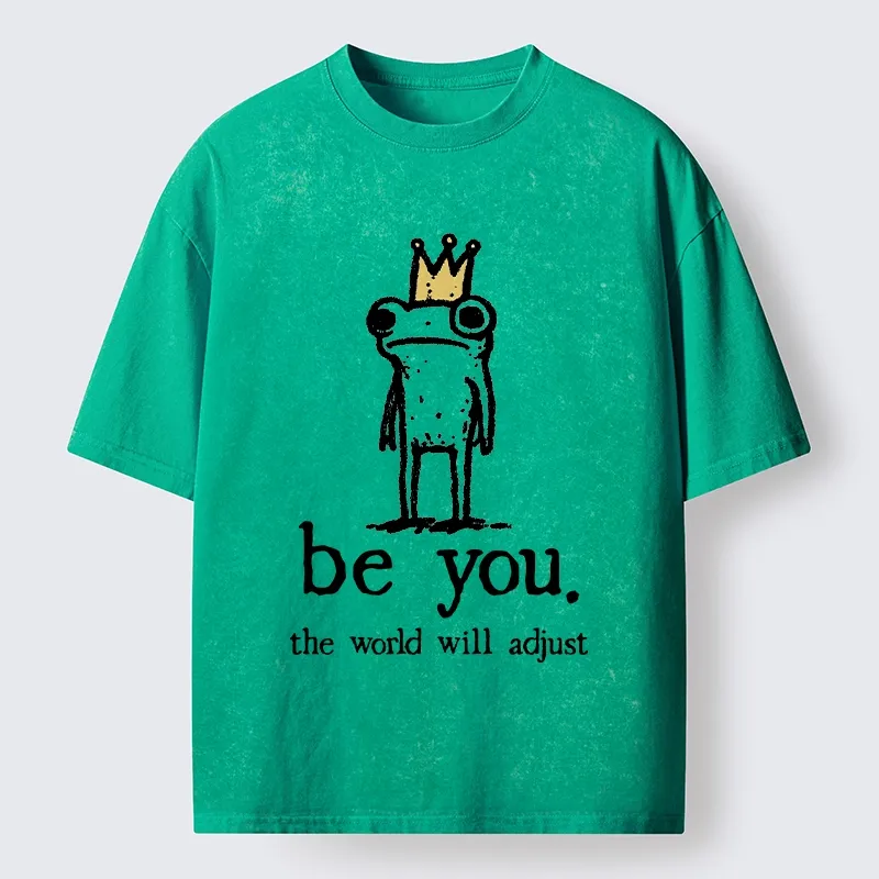 Tokyo-Tiger Crown Frog Stays True To Self Washed T-Shirt
