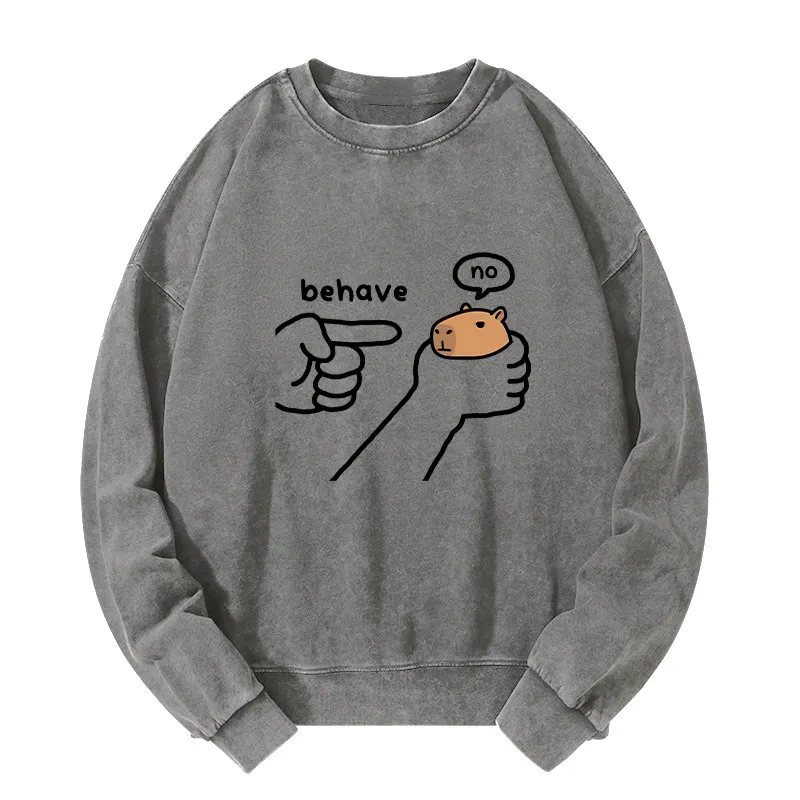 Tokyo-Tiger Dishonest Capybara Washed Sweatshirt