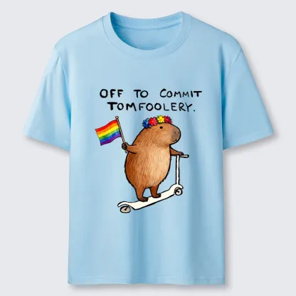 Tokyo-Tiger Pride Capybara On Scooter Meme Classic T-Shirt