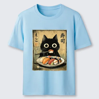 Tokyo-Tiger Vintage Japanese Sushi Cat Classic T-Shirt