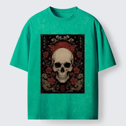 Tokyo-Tiger Sakura And The Dead Washed T-Shirt