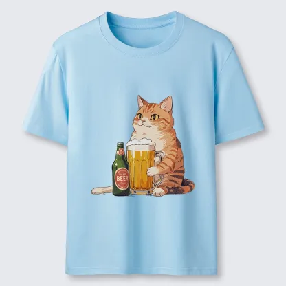 Tokyo-Tiger Funny Beer Cat After Work Classic T-Shirt