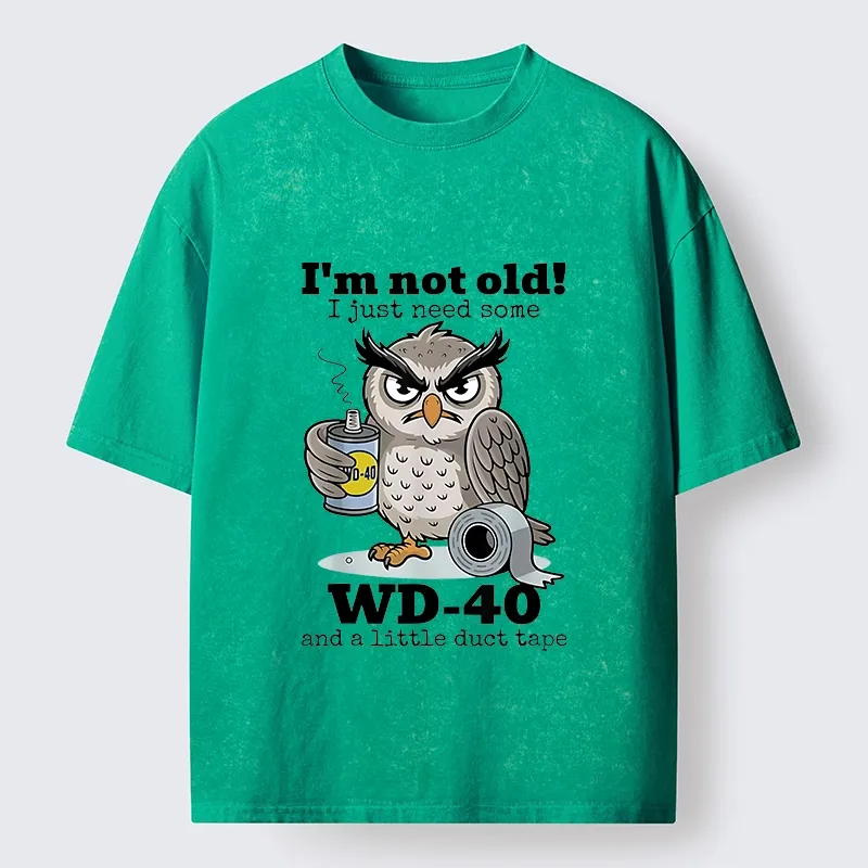 Tokyo-Tiger Funny Meme Owl Not Getting Old Washed T-Shirt