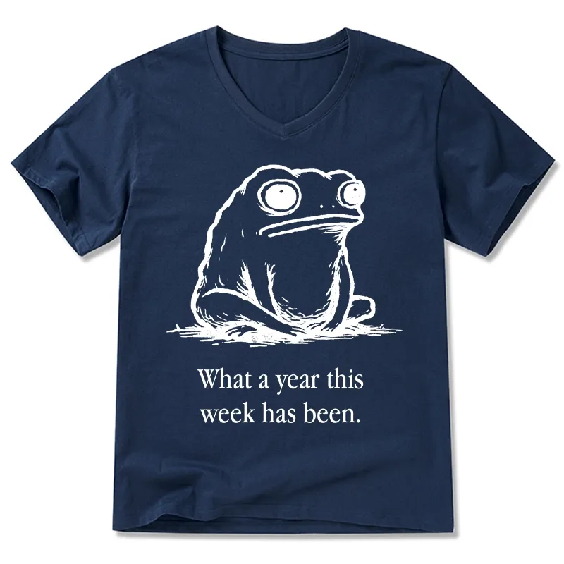 Tokyo-Tiger This Week Feels Like A Whole Year V-Neck Classic T-Shirt