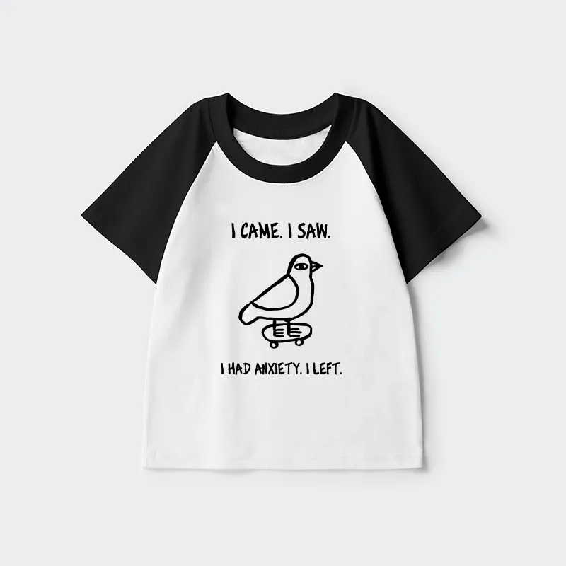 Tokyo-Tiger Funny Meme Bird Just Needs A Break Kids Raglan T-shirt Sale