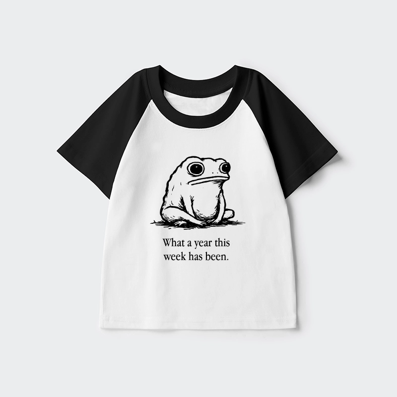 Tokyo-Tiger This Week Feels Like A Whole Year Kids Raglan T-shirt