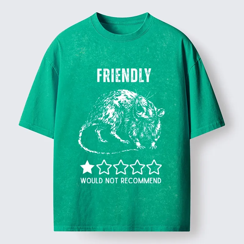 Tokyo-Tiger One Star Rat Bad Review Meme Washed T-Shirt