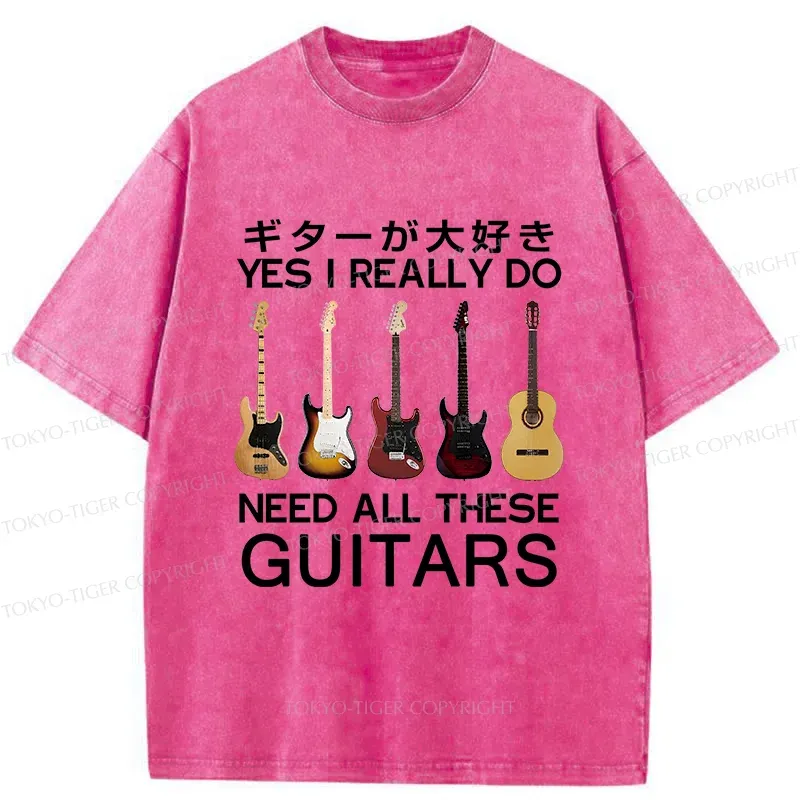 Tokyo-Tiger I Need All Guitar Washed T-Shirt