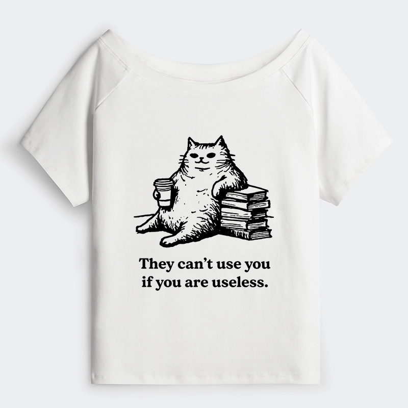 Tokyo-Tiger Cat Proving Uselessness Is A Superpower Off Shoulder T-Shirt