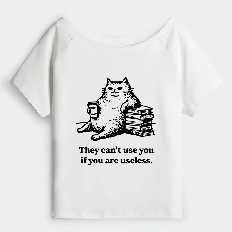 Tokyo-Tiger Cat Proving Uselessness Is A Superpower Off Shoulder T-Shirt