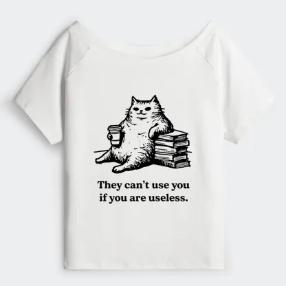 Tokyo-Tiger Cat Proving Uselessness Is A Superpower Off Shoulder T-Shirt