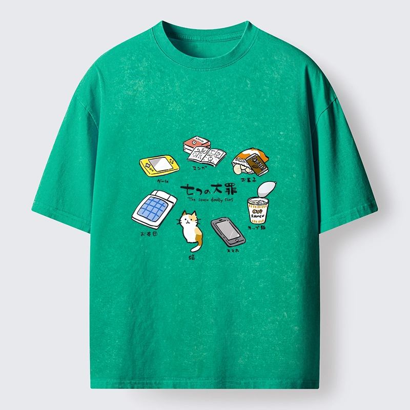 Tokyo-Tiger My Favorite Chill Hobby Collection Washed T-Shirt