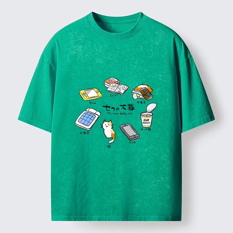 Tokyo-Tiger My Favorite Chill Hobby Collection Washed T-Shirt