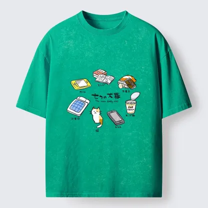 Tokyo-Tiger My Favorite Chill Hobby Collection Washed T-Shirt