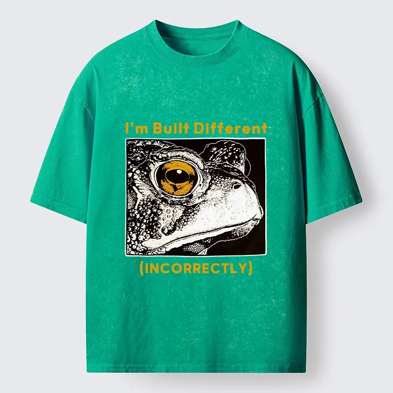Tokyo-Tiger Unique Frog Has Special Built Style Washed T-Shirt