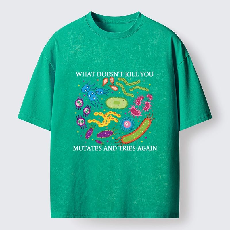 Tokyo-Tiger Funny Science Germ Virus Meme Washed T-Shirt