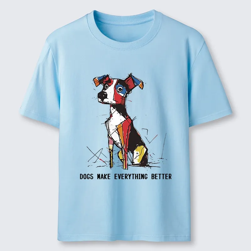 Tokyo-Tiger Colorful Puppy Street Art Graphic Classic T-Shirt
