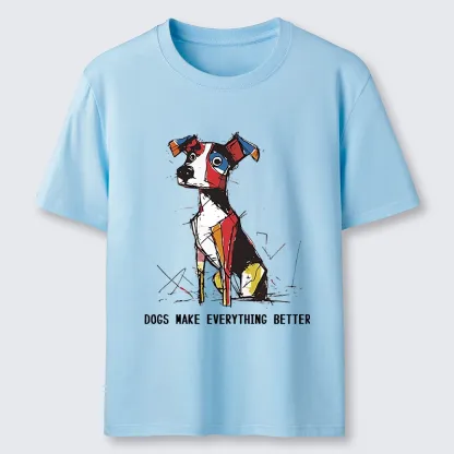 Tokyo-Tiger Colorful Puppy Street Art Graphic Classic T-Shirt