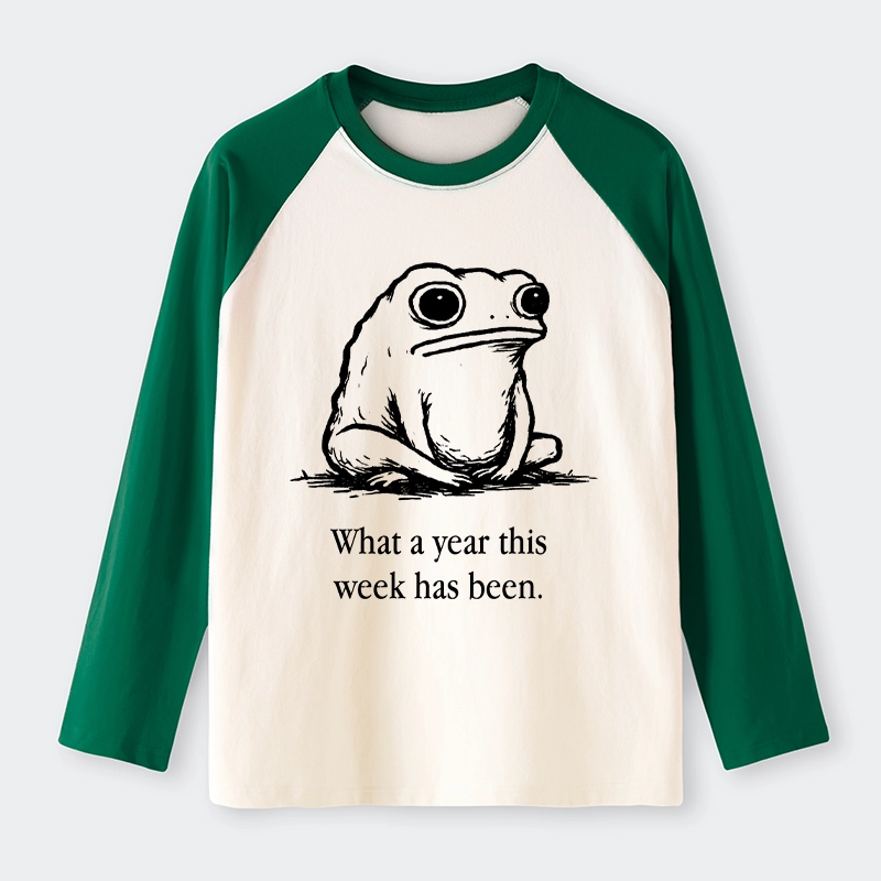 Tokyo-Tiger This Week Feels Like A Whole Year Raglan Long Sleeve T-shirt