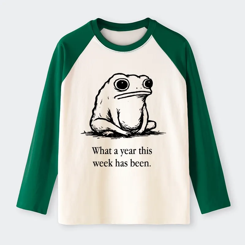 Tokyo-Tiger This Week Feels Like A Whole Year Raglan Long Sleeve T-shirt
