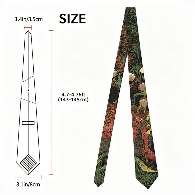 Tokyo-Tiger Japanese Yokai Necktie