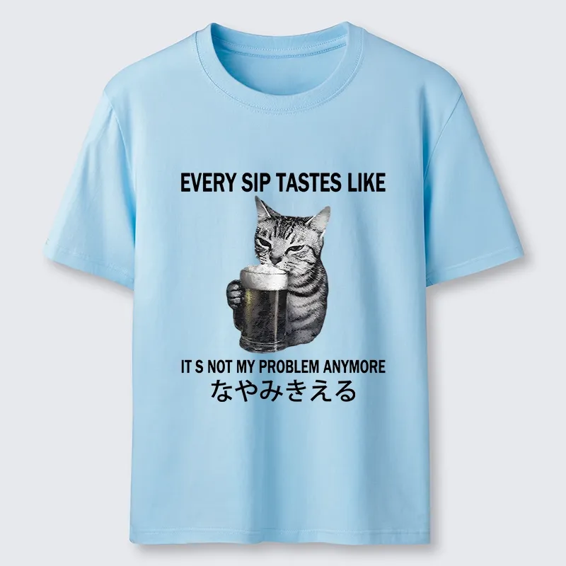 Tokyo-Tiger Chill Beer Cat Relax Graphic Classic T-Shirt