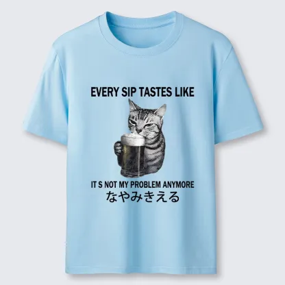 Tokyo-Tiger Chill Beer Cat Relax Graphic Classic T-Shirt