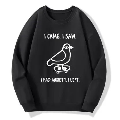 Tokyo-Tiger Funny Meme Bird Just Needs A Break Classic Sweatshirt