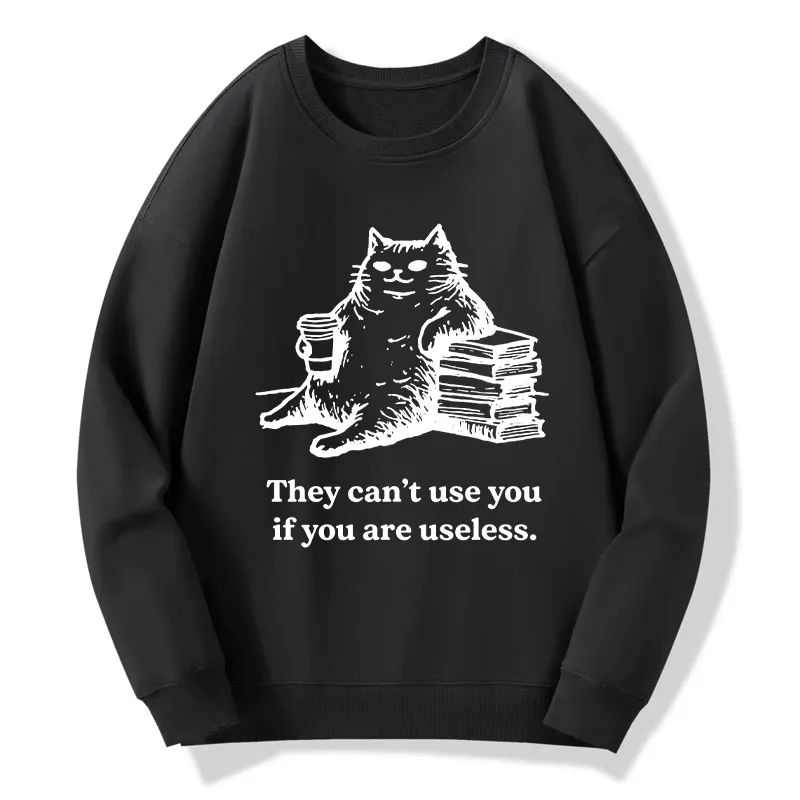 Tokyo-Tiger Cat Proving Uselessness Is A Superpower Classic Sweatshirt
